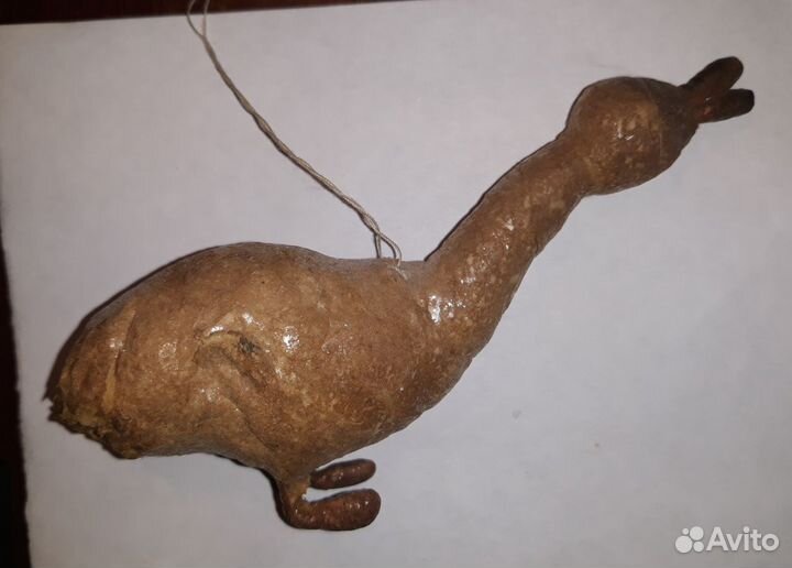 Старинные ёлочные игрушки папье-маше вата СССР