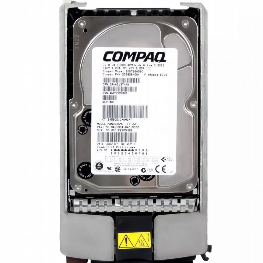 [233806-004] Жесткий Диск Hp Bd0726459c 72,8gb U160scsi 3.5" 233806-004