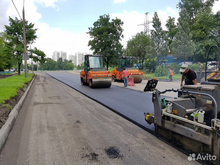 Асфальтирование Укладка асфальтовая крошка