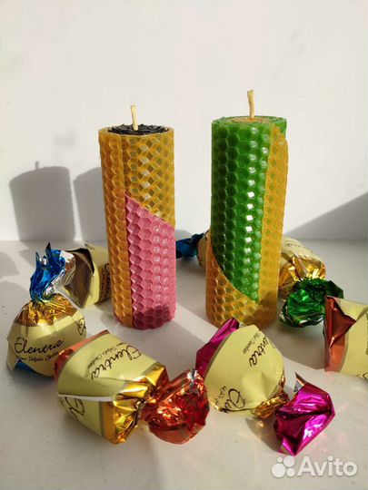 Набор свечей из вощины
