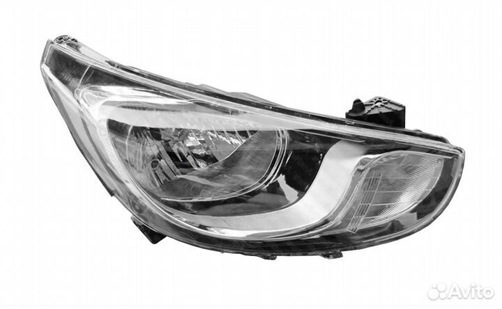 Hyundai solaris 2011-2014 фара