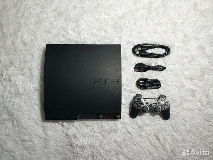 PS3 Slim 500Gb. Прошитая. 52 игры. Обмен. Халва