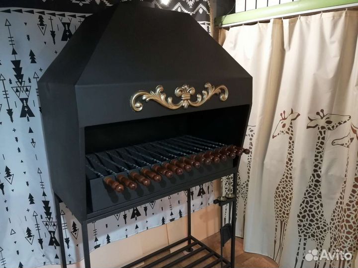 Мангал с дымоотводом в помещение