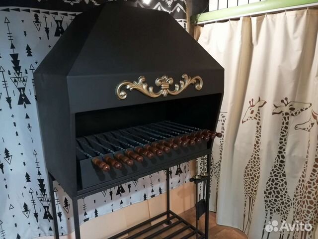 Мангал с дымоотводом в помещение