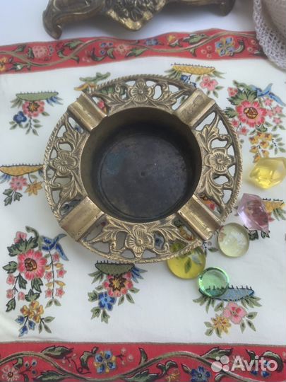 Пепельница латунь. Винтаж