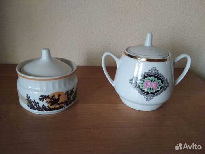 Чайник заварочный,сахарница,сливочник