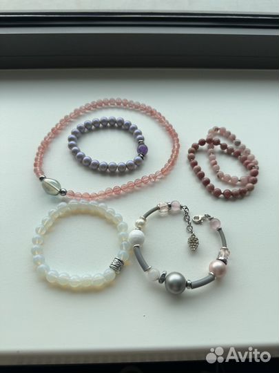 Браслеты из натуральных камней (все вместе)