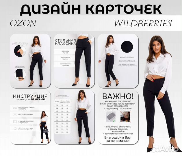 Стильная Инфографика для маркетплейсов wildberries