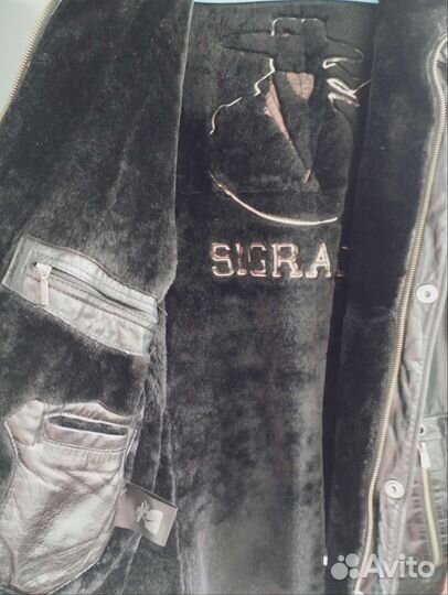 Кожаная куртка мужская 48-50 размер