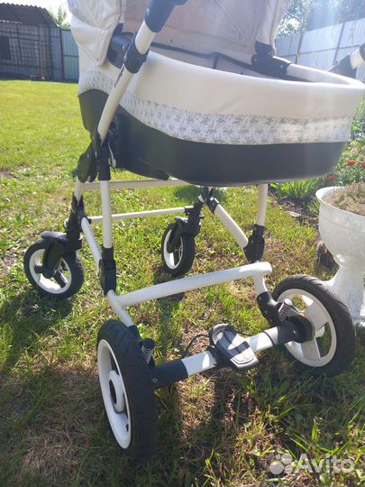 Коляска 2 в 1 Indigo эко кожа