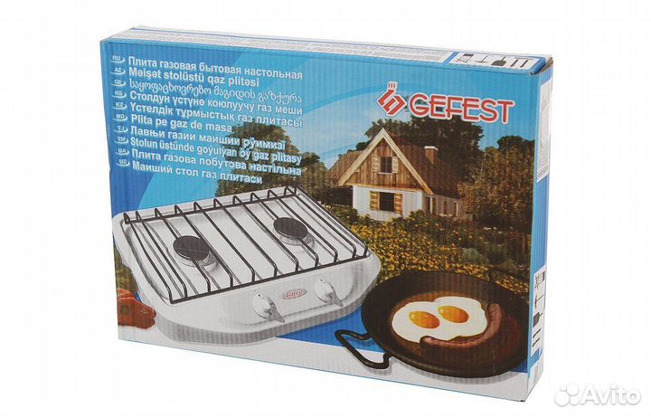 Настольная газовая плита гефест 2-х