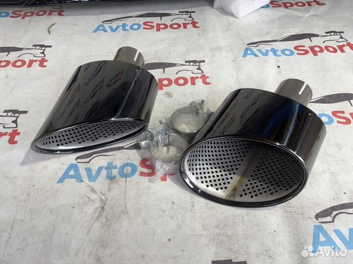 Audi A5 B9 Насадки на выхлоп в стиле Rs5 черные