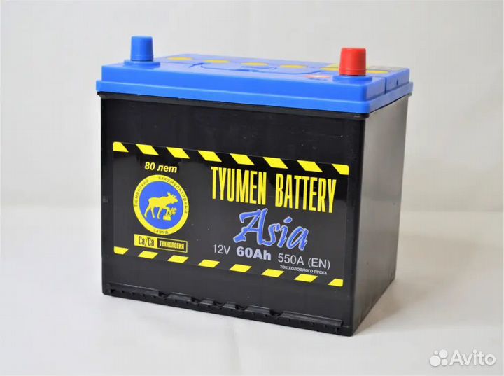 Аккумулятор Тюмень Азия 60 Ah для Hyundai Ix35
