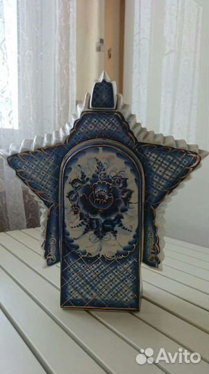 Штоф бутылка Гжель Орден в Золоте