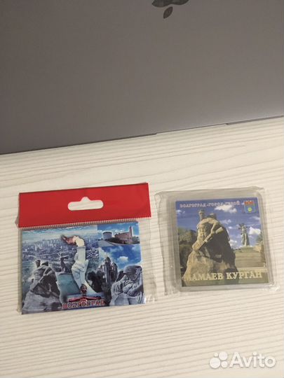 Цена за 2 новых магнита Волгоград+диск новый