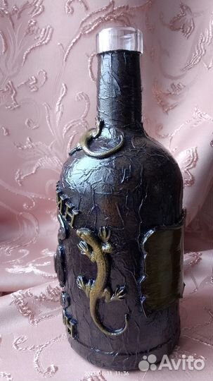 Бутылка декоративная подарочная