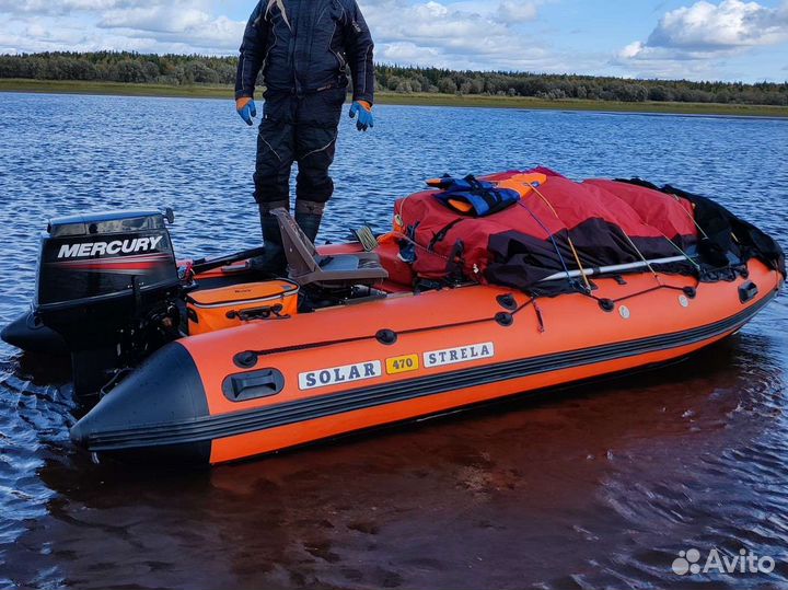 Лодка Солар 470 стрела + мотор Mercury 40MH