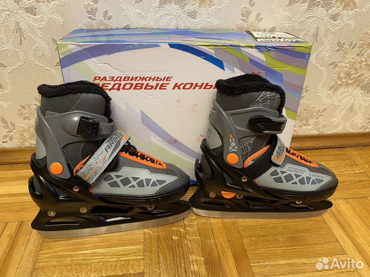 Коньки детские раздвижные 33 36