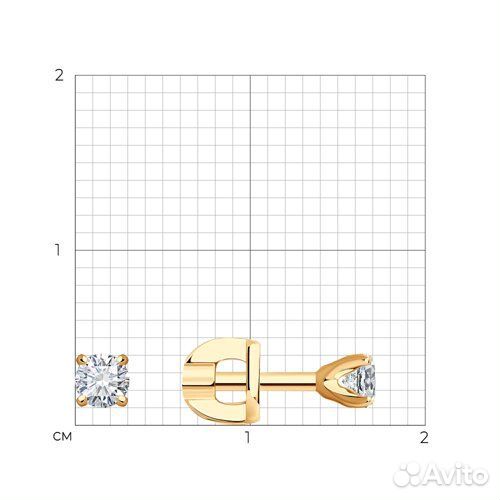 Серьги Diamant из золота, 51-222-01748-1