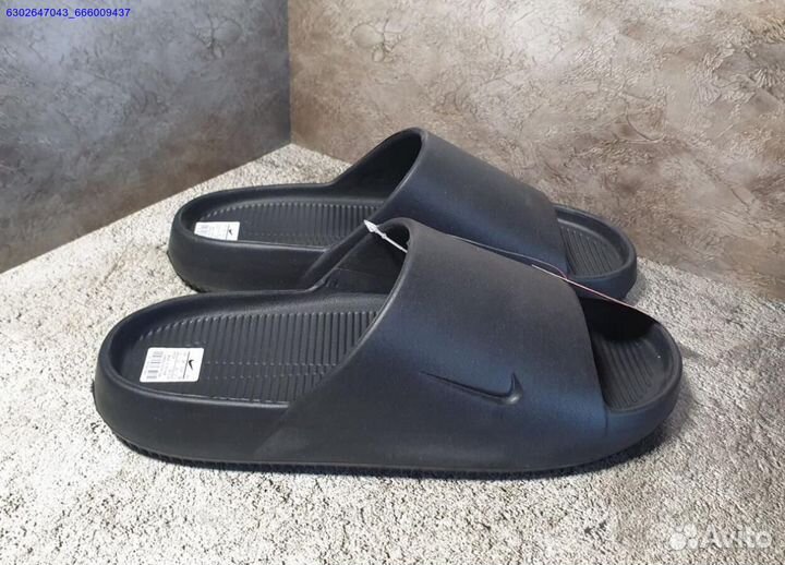 Тапочки Nike Calm Slide чёрные (Арт.41143)