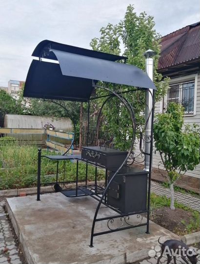 Мангал в стиле лофт