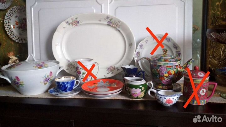 Фарфоровая посуда СССР, Китай