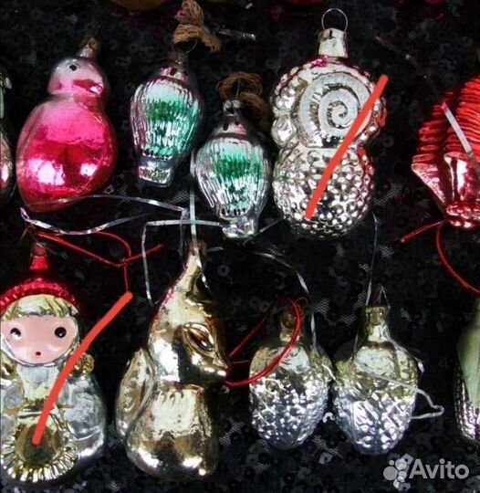 Советские новогодние игрушки СССР