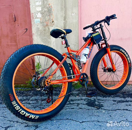 Новый Fatbike Фэтбайк с амортизатором Power Black