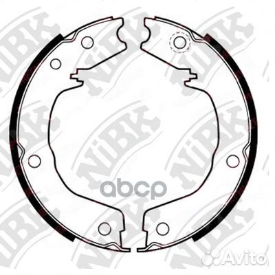 Колодки тормозные барабанные зад FN0626 NiBK