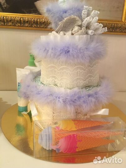 Торт из памперсов подгузников