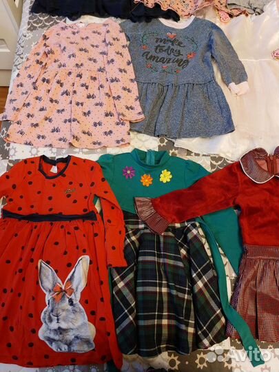 Платья полукомбинезон пакет вещи на девочку 98-104