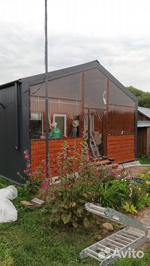 Мягкие окна на беседку