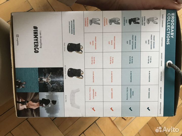 Эргорюкзак ergobaby 360