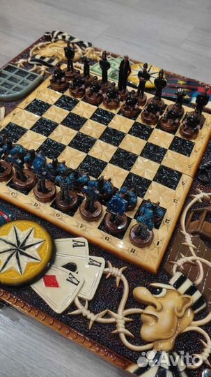 Нарды шахматы ручной работы