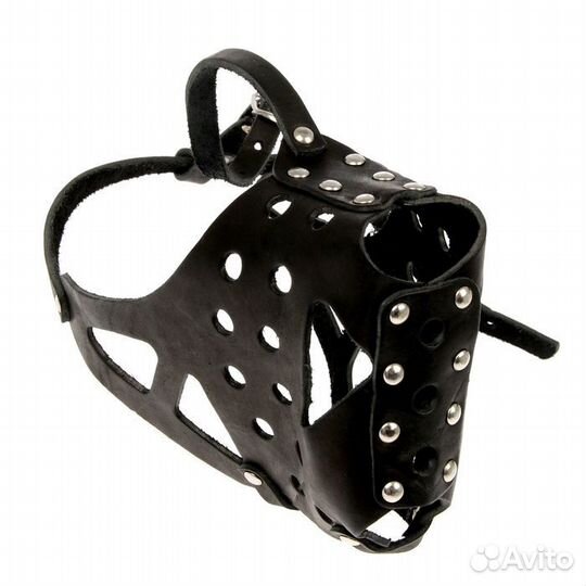 2 шт. Намордник кожаный цельнокроенный, длина по н