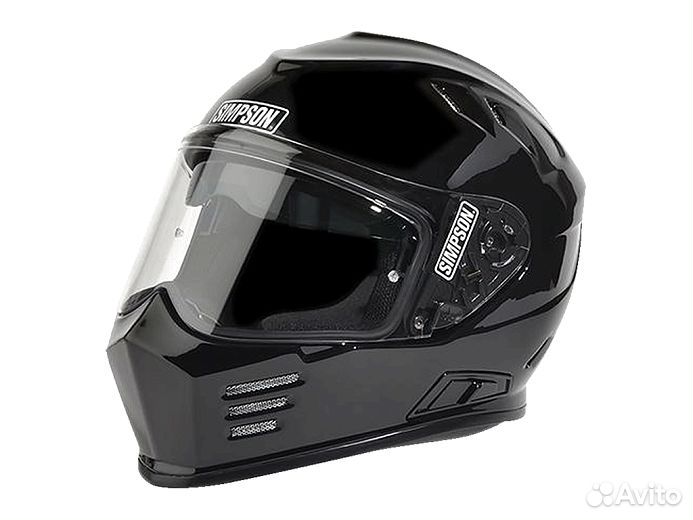 Simpson Шлем venom gloss black S