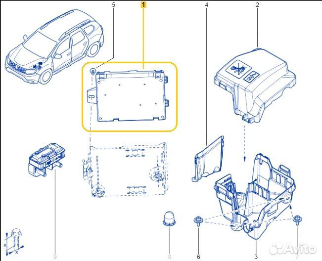 Блок управления Renault Duster F4R 2021