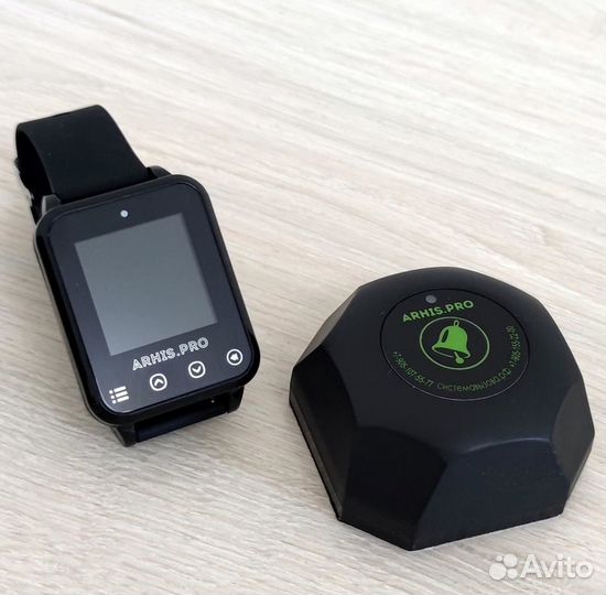 Кнопка вызова официанта в комплекте с часами Элит