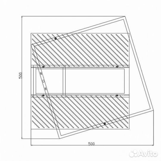 Накладной светильник Escada Concept 10226/3LED square