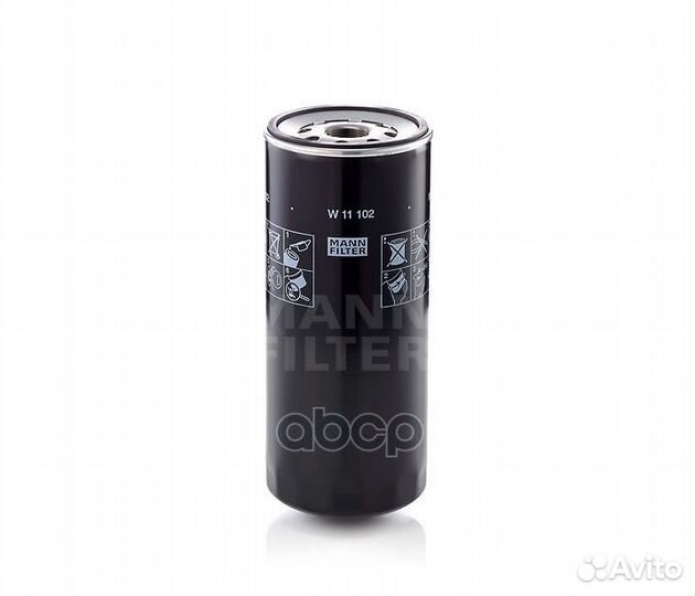 Фильтр масляный mann-filter W 11 102 iveco/deut