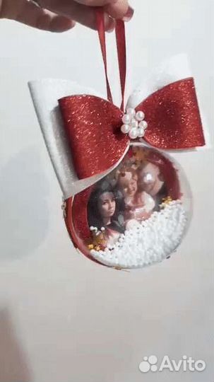 Елочный шар с фото