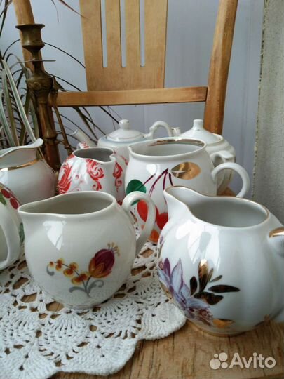 Заварочный чайник, сливочник