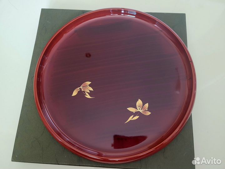 Японский лаковый поднос. Новый