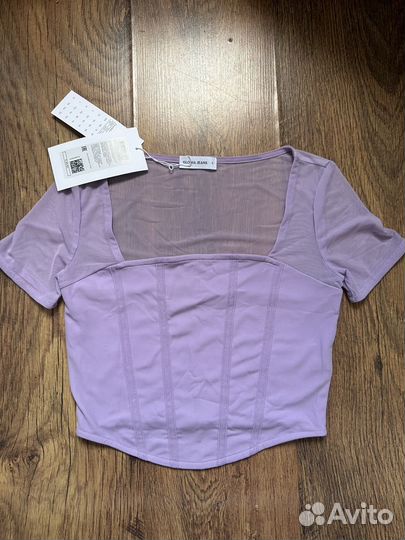 Топ корсет сиреневый