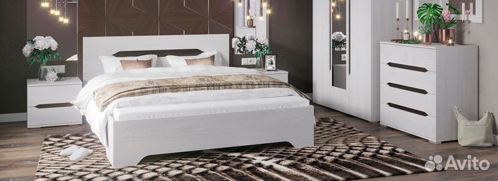 Кровать 1,4 - 1,6 Валенсия с настилом, наличие