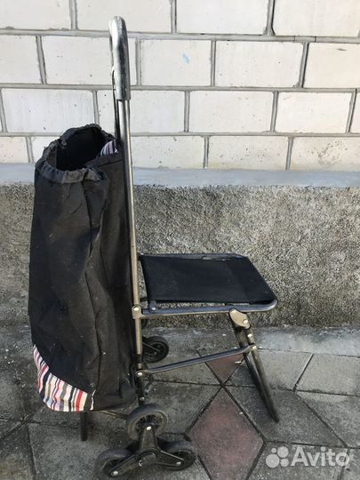 Тележка трёхколёсная со стулом