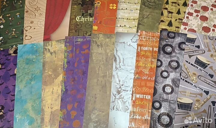 4 лота бумаги для скрапбукинга