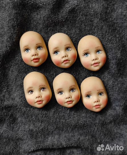 Лица для ватных игрушек