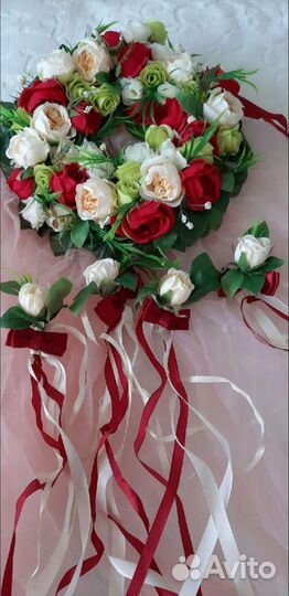 Свадебное украшение авто