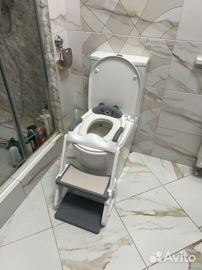 Накладка на унитаз детская со ступенькой